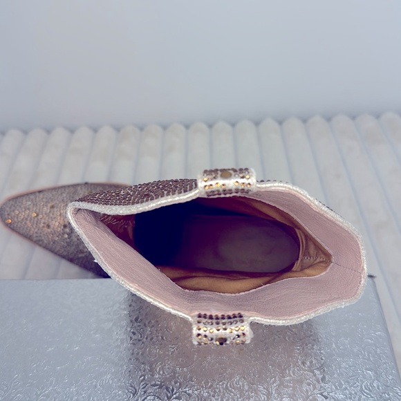 Women’s Rhinestone Cowboy Boots, light gold, size 9 - Picture 14 of 16